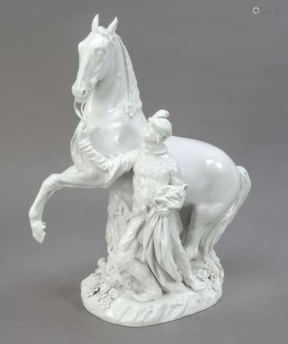 Moor with white horse, Meissen, mark