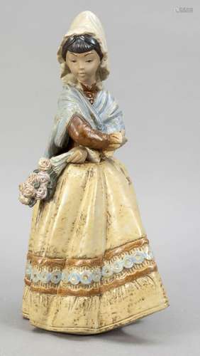 Flower girl, Lladro, Valencia, end of