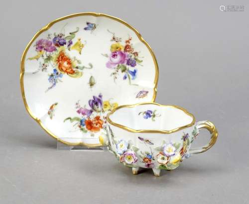 Demitasse with saucer, Meissen, mark