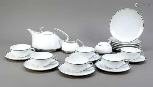 Gropius tea set for six persons, Rose