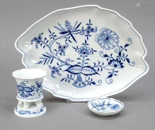 Set of three pieces, Meissen, 20th ce