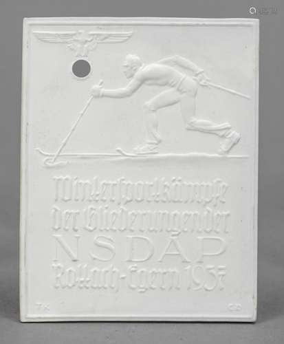 Plaque, Allach, Bavaria, stamped comp