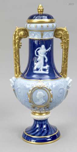 Lidded vase, w.thürungen in the style