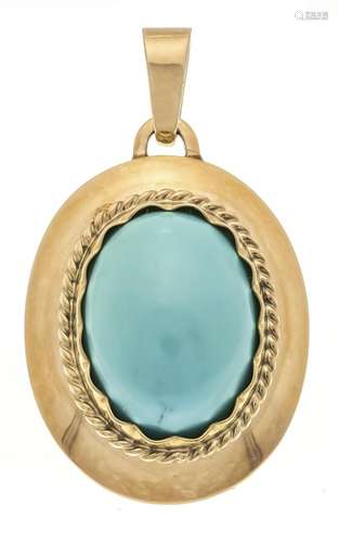 Turquoise pendant GG 585/000 w