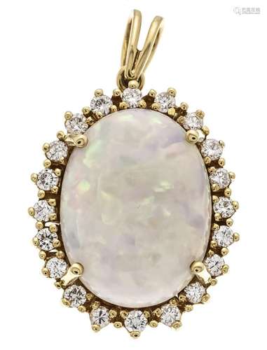 Opal diamond pendant GG 750/00