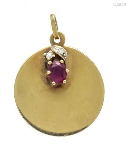 Ruby-diamond pendant GG 585/00