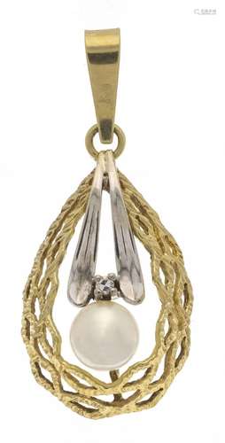 Pearl pendant GG/WG 585/000 wi