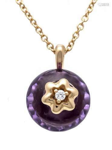 Mont Blanc amethyst pendant +