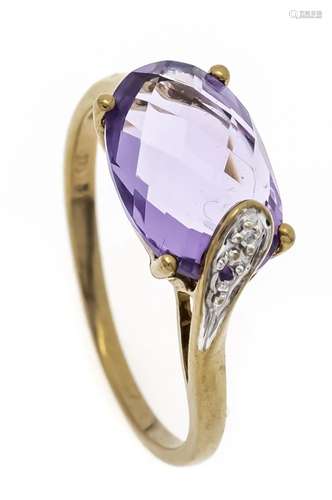 Amethyst diamond ring GG/WG 33