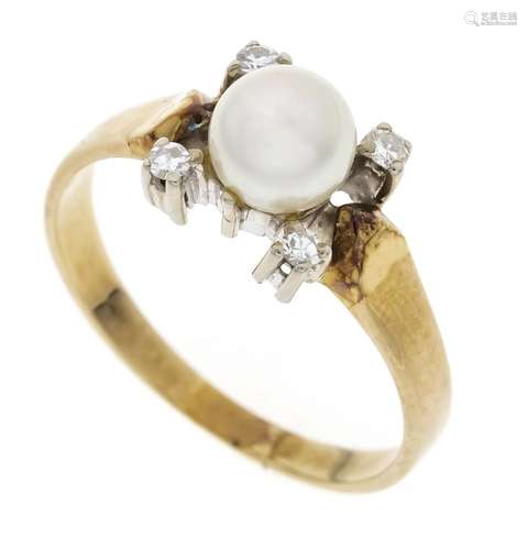 Pearl-cut diamond ring GG/WG 5