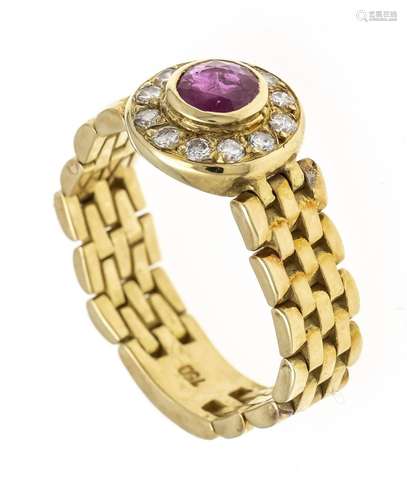 Ruby diamond chain ring GG 750