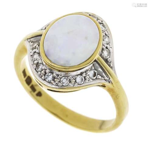 Opal diamond ring GG/WG 585/00