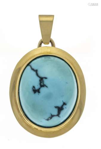 Turquoise pendant GG 585/000 w