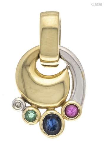 Multicolor clip pendant GG/WG