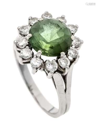 Tourmaline diamond ring WG 585