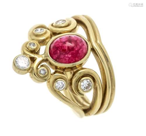 Ruby diamond ring GG 585/000 w