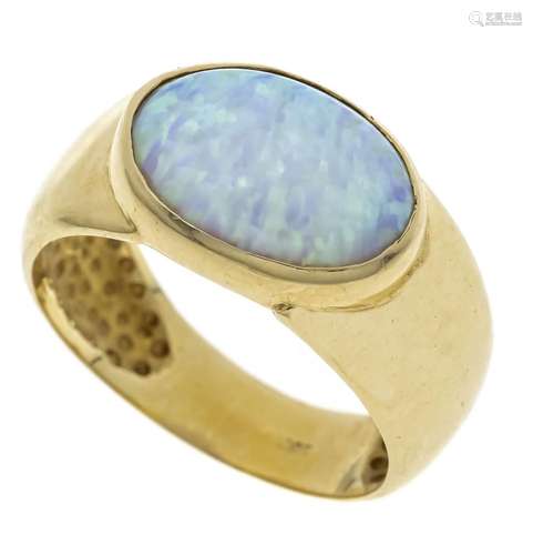 Synth. opal ring GG 585/000 wi