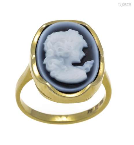 Agate gem ring GG 585/000 with