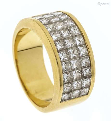 Princess diamond ring GG 750/0