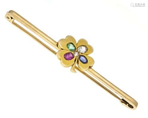 Cloverleaf stick pin GG 585/00