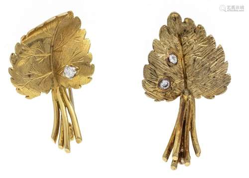 2-piece leaf brooch set GG 750