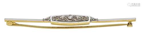 Art Deco brooch GG/WG 750/000