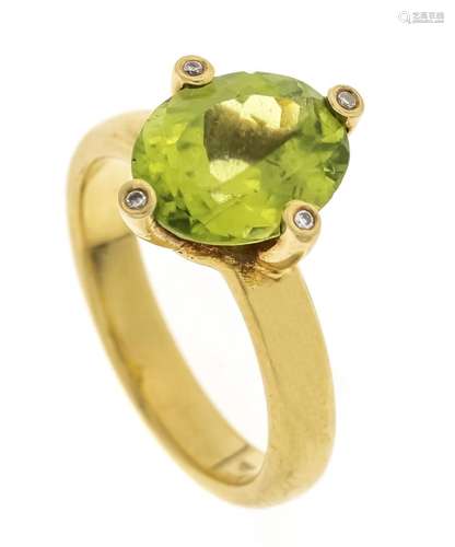 Peridot diamond ring GG 750/00