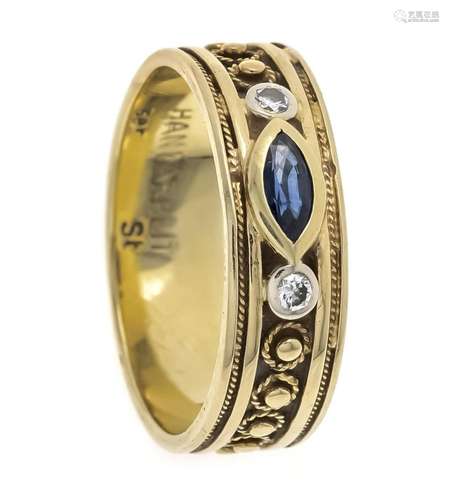 Sapphire diamond ring GG/WG 58