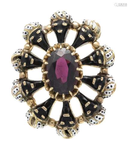 Garnet enamel pendant GG 585/0