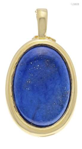 Lapis lazuli clip pendant with