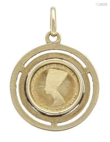 Coin pendant GG 585/000 with a