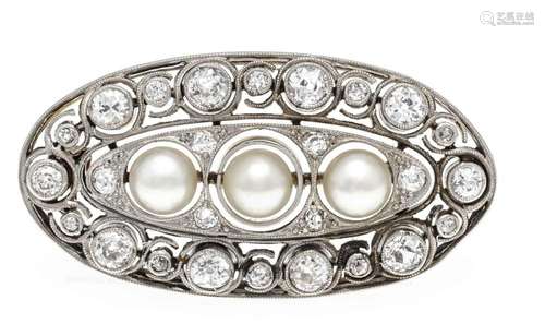 Oval Art Deco brooch RG 585/00