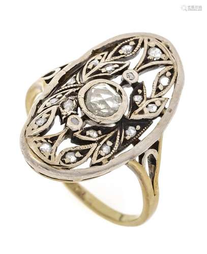 Art deco ring GG/WG 585/000 un