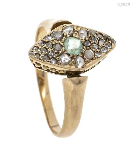 Emerald diamond rose ring RG 5