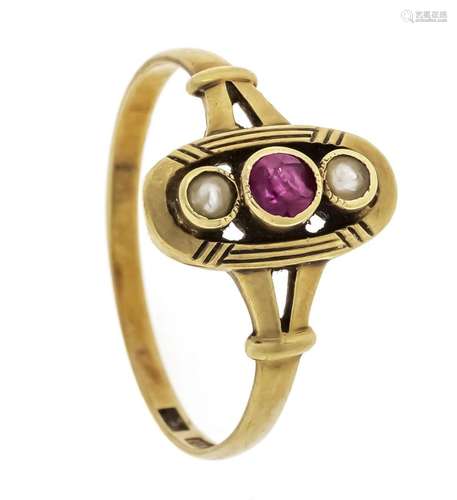 Art Nouveau ring GG 585/000 wi