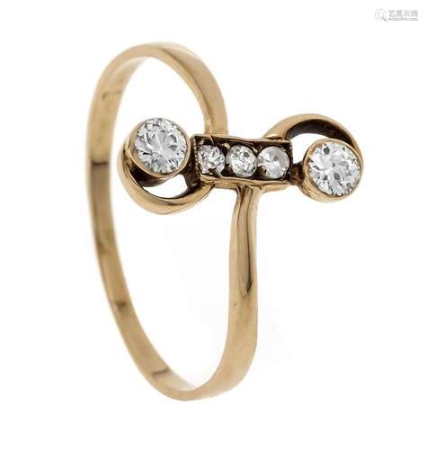 Art Nouveau ring GG 585/000 un