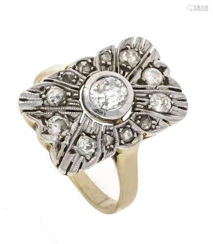 Art deco ring GG/WG 585/000 wi