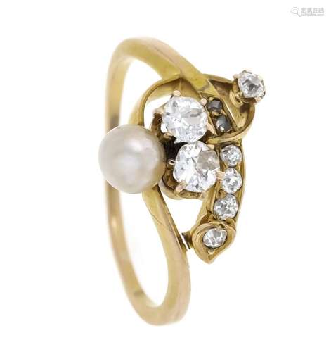 Art Nouveau ring GG 585/000 wi