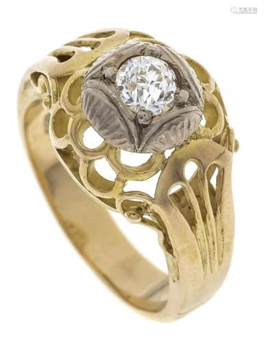 Old cut diamond ring GG/WG 585