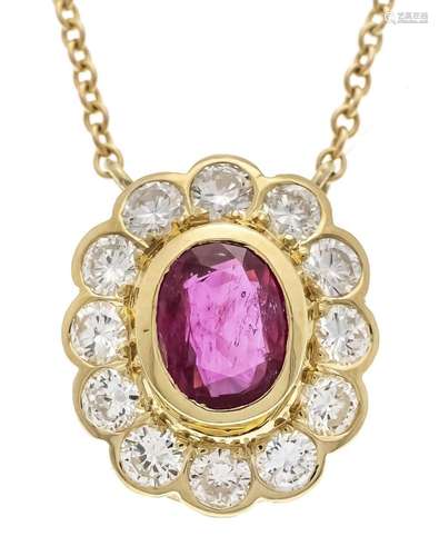 Ruby diamond pendant GG 585/00