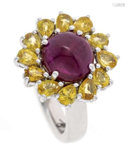 Fa. Schupp ruby-sapphire ring