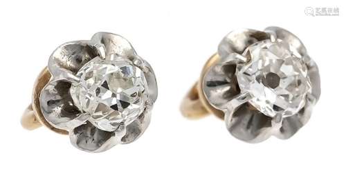 Old cut diamond stud earrings