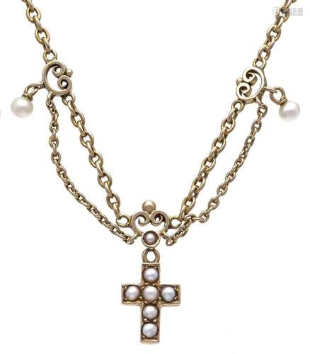 Necklace with cross pendant RG