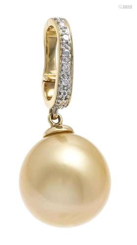 South Sea pearl diamond clip p