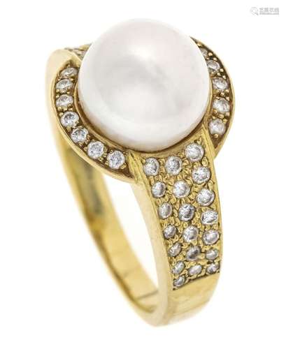 Pearl-cut diamond ring GG 750/