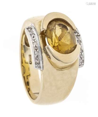 Fa. Christ citrine ring GG/WG