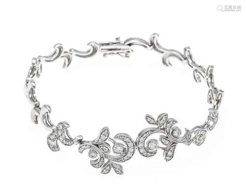 Brilliant-cut diamond bracelet