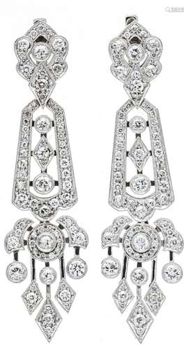 Old cut diamond clip earrings