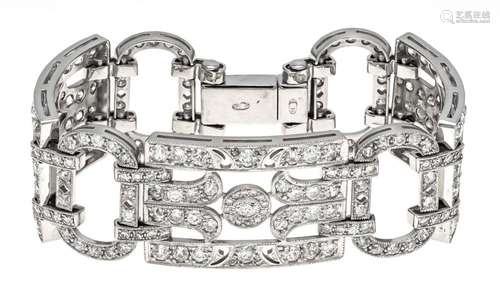 Old cut diamond bracelet WG 58