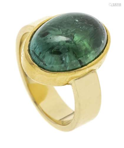 Emerald ring GG 750/000 with a